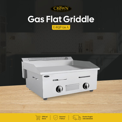 Gas Flat Griddle Counter Top E-RQP-720 A Crown Horeca