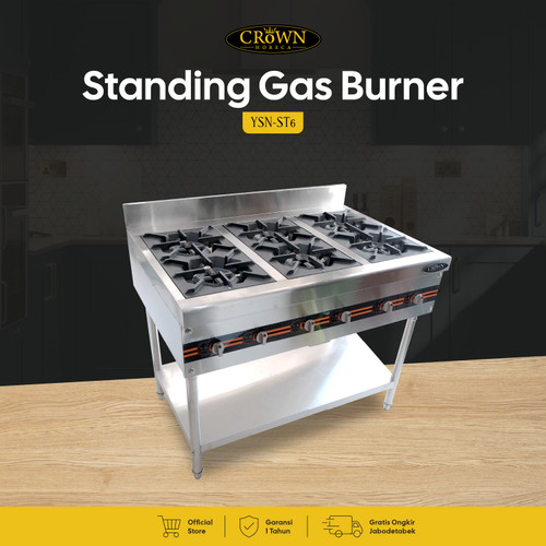 Standing Gas 6 Tungku - YSN ST-6 Crown Horeca