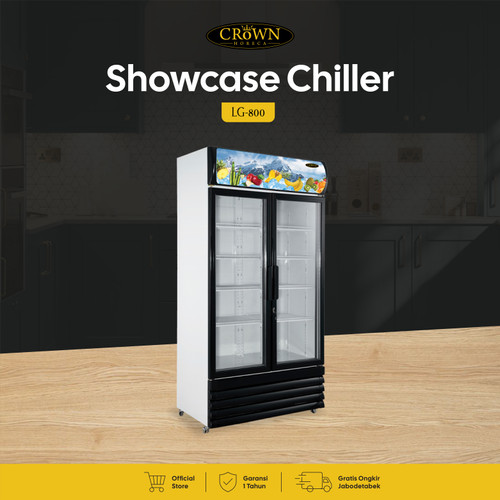 LG-800 Showcase Chiller Mesin Pendingin Crown Horeca