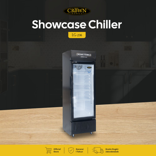 LG-236 Showcase Chiller Mesin Pendingin Crown Horeca