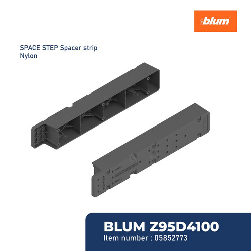 BLUM PIJAKAN KAKI Z95D4100 SPACE STEP SPACER STRIP NYLON GREY