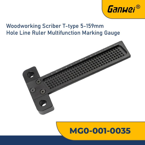 GANWEI 0035 PENGGARIS MULTIFUNGSI MARKING SCRIBER HOLE T RULER 5-159MM