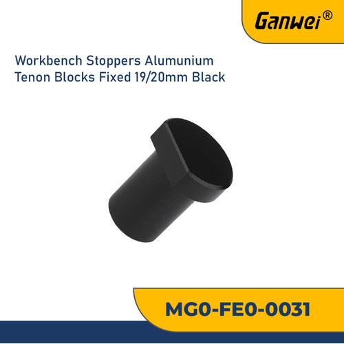 GANWEI 0031 STOPER BOLT WORKBENCH LIMIT WOODWORK TABLE 19/20MM BLACK