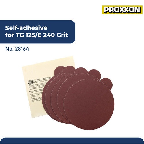 PROXXON 28164 AMPLAS BULAT SELF-ADHESIVE SANDING DISC TG125/E 240GRIT