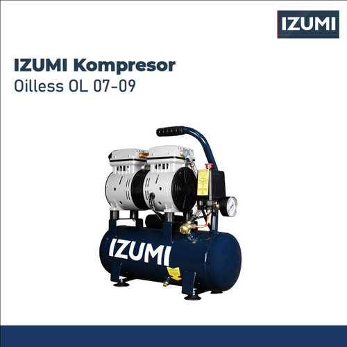 IZUMI OL 07-09 MESIN KOMPRESOR Oil-Less Compressor 0.75HP 9L