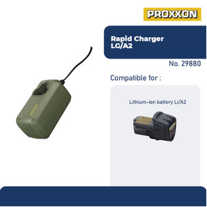 PROXXON 29880 CHARGER BATERAI FAST CHARGING RAPID CHARGER LG/A2