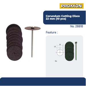 PROXXON 28810 MATA GERINDA POTONG MINI CORUNDUM CUTTING DISC 22MM 10PC