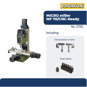 PROXXON 27112 MESIN MILLING MICRO-MILLER MF 70/CNC-READY