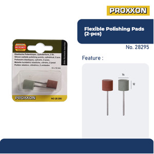 PROXXON 28295 MATA POLES TUNER FLEXIBLE POLISHING PADS O14MM 2PCS