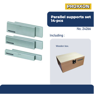 PROXXON 24266 PARALEL BLOCK GANJAL MILLING PARALLEL SUPPORTS SET 14PCS