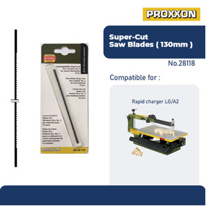 PROXXON 28118 MATA GERGAJI SCROLL SAW SUPER SAW BLADE 130MM 20TPI WOOD