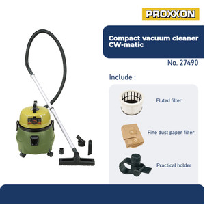 PROXXON 27490 PENYEDOT DEBU COMPACT VACUUM CLEANER CW-MATIC