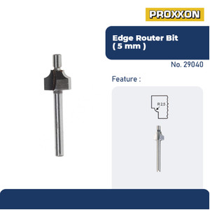 PROXXON 29040 MATA PROFIL ROUTER TRIMMER EDGE CUTTER 5 MM WITH PIN