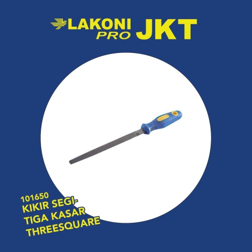 101650 LAKONI PRO KIKIR SEGITIGA KASAR THREESQUARE FILES(BASTARDCUT)8"