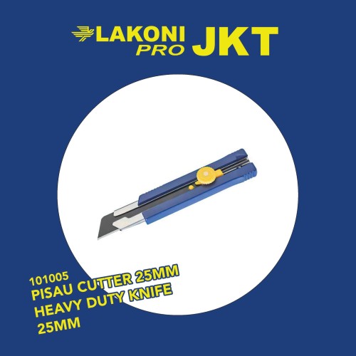 101005 LAKONI PRO PISAU CUTTER 25MM HEAVY DUTY KNIFE 25mm