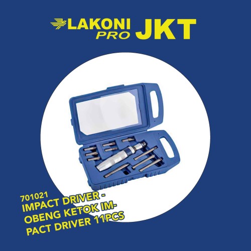 701021 LAKONI PRO IMPACT DRIVER - OBENG KETOK IMPACT DRIVER 11PCS SET