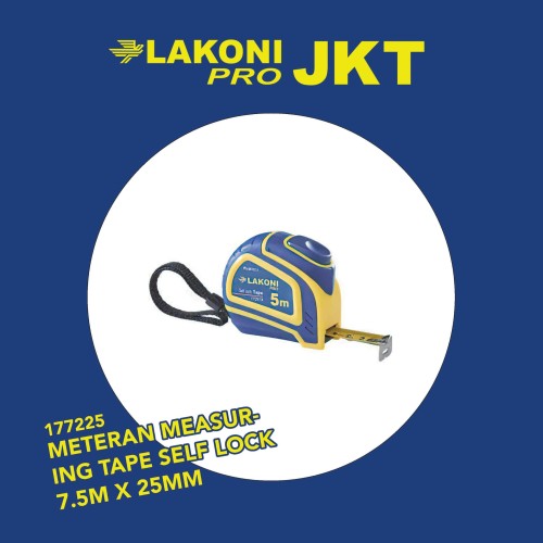 177225 LAKONI PRO METERAN MEASURING TAPE SELF LOCK 7.5m x 25mm