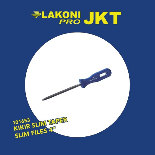 101653 LAKONI PRO KIKIR SLIM TAPER SLIM FILES 4"