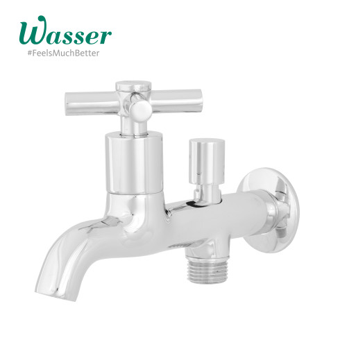 Wasser 2-Way Wall Tap TC2-021D / Keran Tembok 2 Cabang