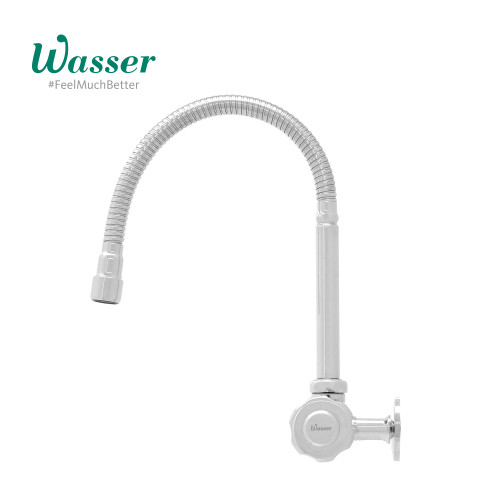 WASSER TB-041F (LEVER FLEXIBLE SWING SPOUT COLD TAP WALL)