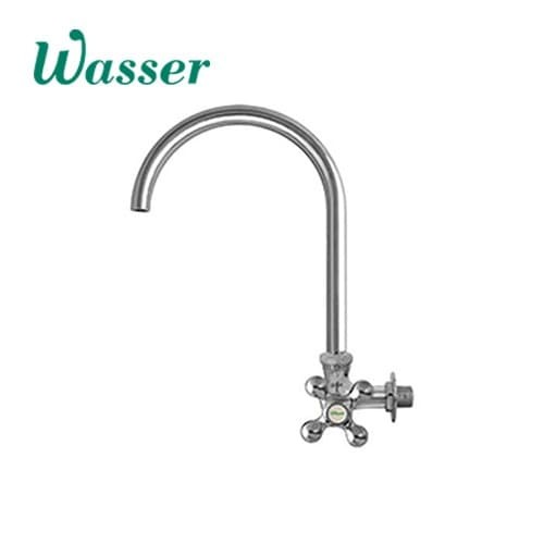 WASSER CL2 CROSS TALL SWING SPOUT COLD TAP (WALL)