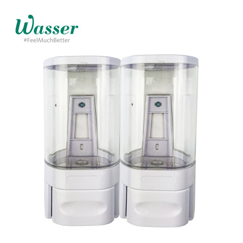 WASSER ACC BATHROOM|WSD-245 (DOUBLE TUBE LIQUID DISPENSER WHITE)