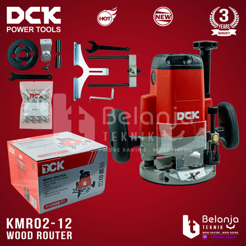 DCK Mesin Router KMR02-12 Profil Kayu Besar Wood Trimmer 12MM 1850W