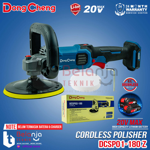 Dongcheng Mesin Poles Mobil Polisher Cordless DCSP02-180Z Unit Only