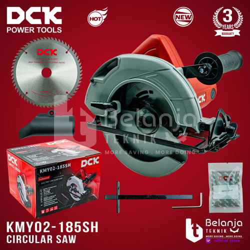 DCK Mesin Circular Saw 7 Inch KMY02-185SH Sirkel Potong Kayu 1100W 7"