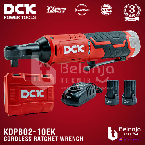 DCK Ratchet Cordless KDPB02-10EK Rachet Sock Wrench 12V Socket Sok 3/8