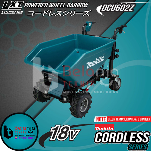 Makita Trolley Troli Gerobak Barang DCU602Z Powered Wheel Barrow 18V