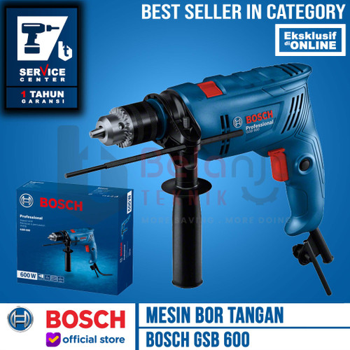 Bosch GSB 600 Mesin Bor Tangan Listrik Beton 13mm Impact Drill GSB600