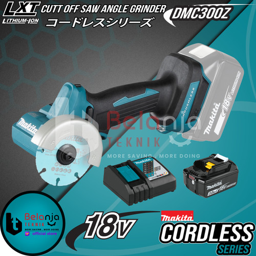 Makita Cutt Off Saw Angle Grinder Cordless Mesin Potong DMC300Z Set 3"