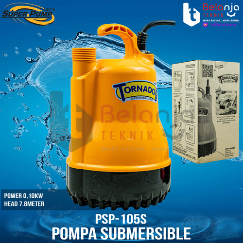 Mitsubishi Pompa Celup PSP 105-S Pompa Kolam Tornado 1 Inch 100 Watt