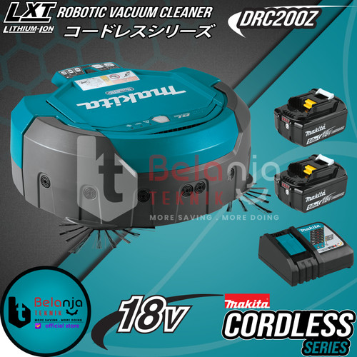 Makita Cordless Robotic Vacuum Cleaner DRC200Z Penghisap Debu 2.5L Set