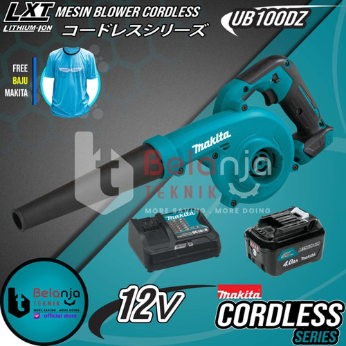 Makita Mesin Blower Cordless UB100DZ 12V Hand Blower Set Baterai 4 AH