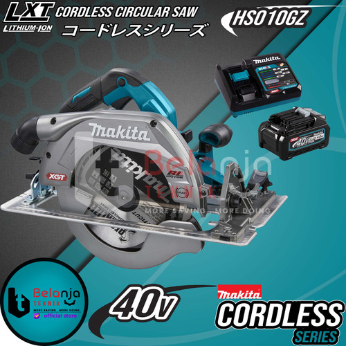 Makita Mesin Circular Saw Baterai HS010GZ Cordless Potong Kayu 40V Set