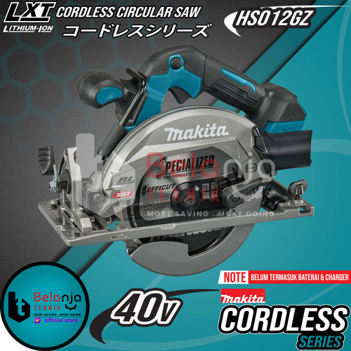 Makita Mesin Circular Saw Baterai HS012GZ Cordless Potong Kayu 40V 6.5