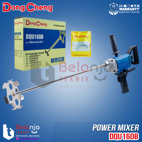 Dongcheng Power Mixer DQU160B Mesin Pengaduk Semen Cat Listrik 800 W