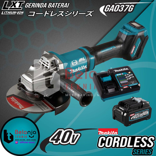 Makita Mesin Gerinda Baterai GA037GZ Cordless Angle Grinder 7 Inch Set