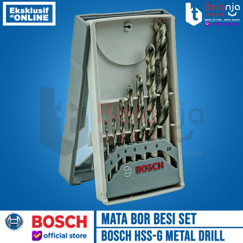 Bosch Mata Bor Besi Set 7 Pcs HSS-G Metal Drill Bits 2-10 MM Din 338