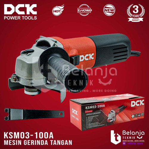 DCK Mesin Gerinda Tangan 4 Inch KSM03-100A Angle Grinder 710 Watt