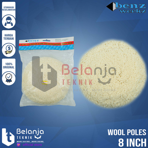 Benz Wool Poles Wax Compound Mobil Velcro 8 Inch Wol Polisher 8 Inch