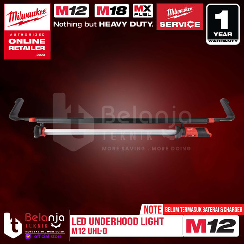 Milwaukee Led Underhood Light M12 UHL-0 Lampu Kerja Senter Automotive