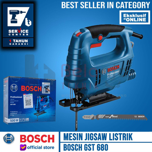 Bosch Mesin Potong Gergaji GST 680 Jigsaw Listrik 500 Watt GST680