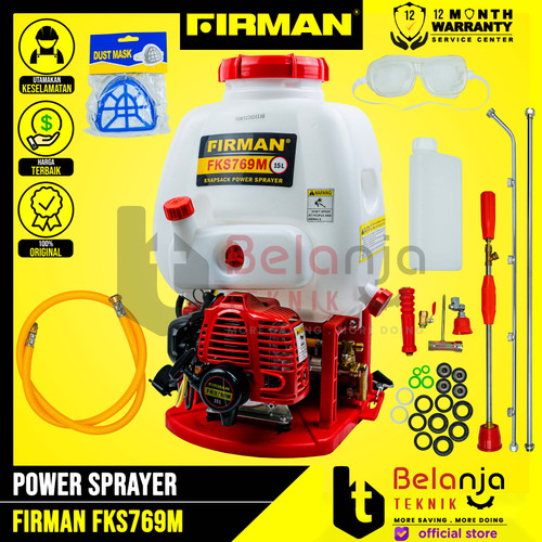 Firman Power Sprayer FKS-769M Alat Semprot Hama Bensin Desinfektan 15L