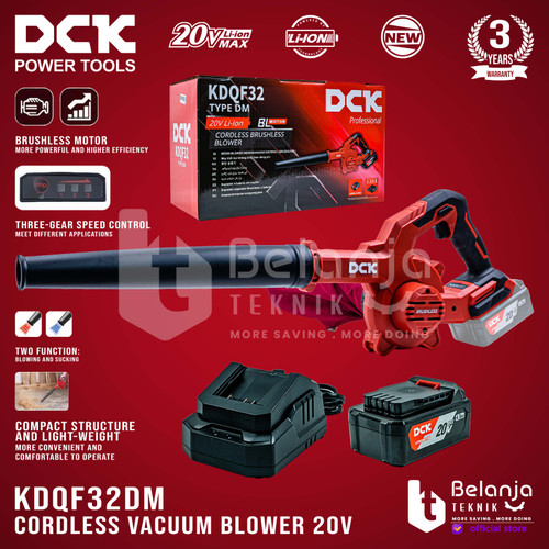 DCK Vacuum Blower Baterai KDQF32DM Blower Cordless Brushless KDQF 32