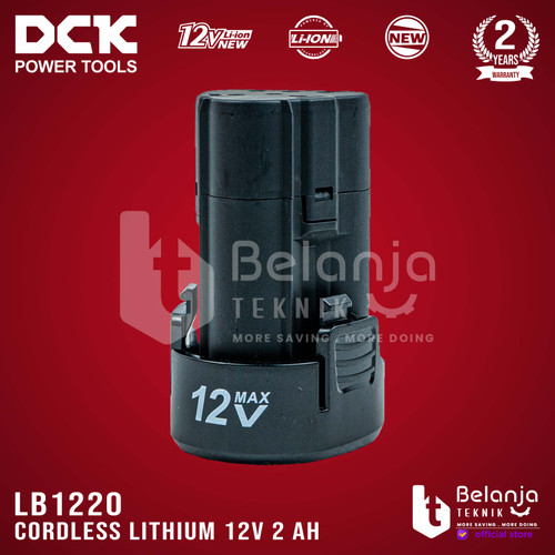 DCK Baterai Cordless Lithium 12V 2 AH Battery 12 Volt LB1220 LB 1220