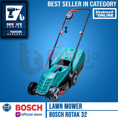 Bosch Mesin Potong Rumput Dorong Listrik Rotak 32 Lawn Mower 1200 Watt