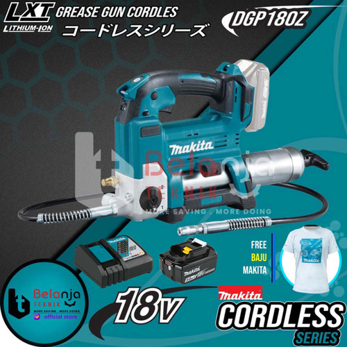 Makita Grease Gun Cordless DGP180Z Mesin Pompa Gemuk Baterai Set 18V